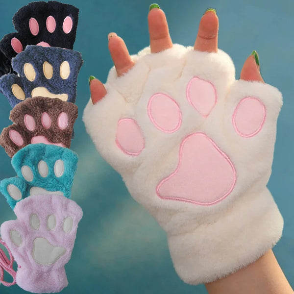 Plush Mittens Gloves