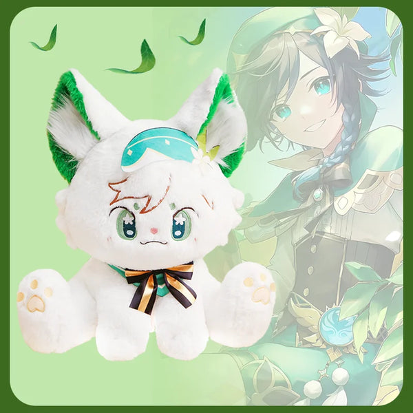 Game Genshin Impact Venti Cat Plush Toy Soft