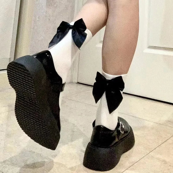 Elegant Lolita Bowknot Socks