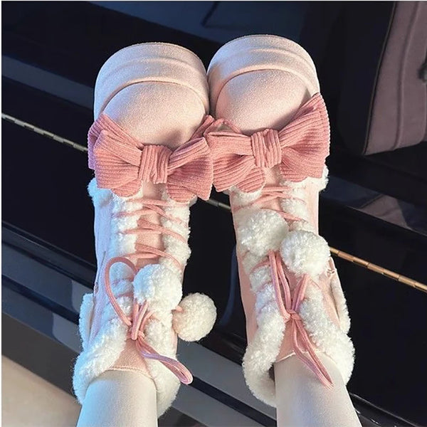 Lolita Snow Boots with Heel