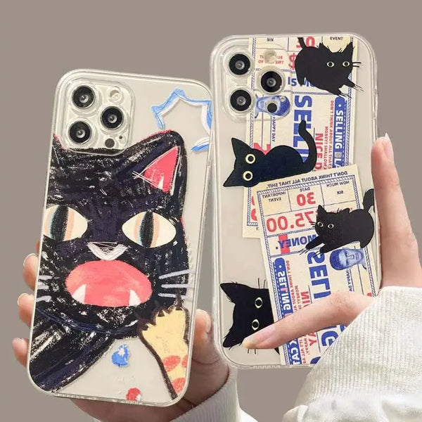 Grumpy Cat iPhone Case Doodle Style