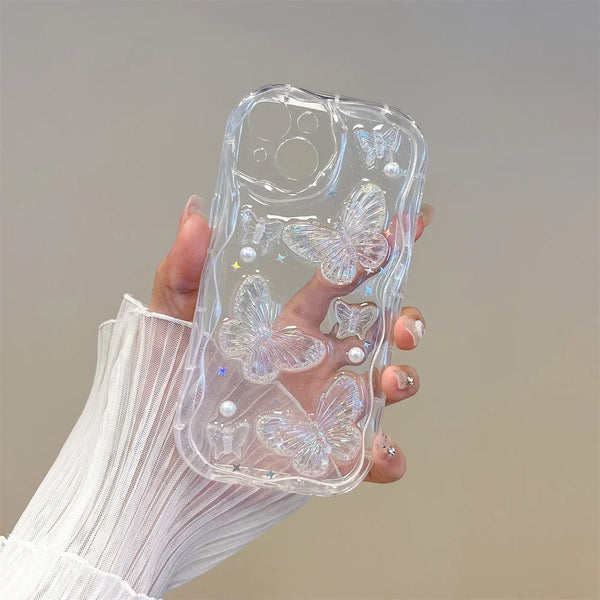 Butterfly Crystal Clear iPhone Case