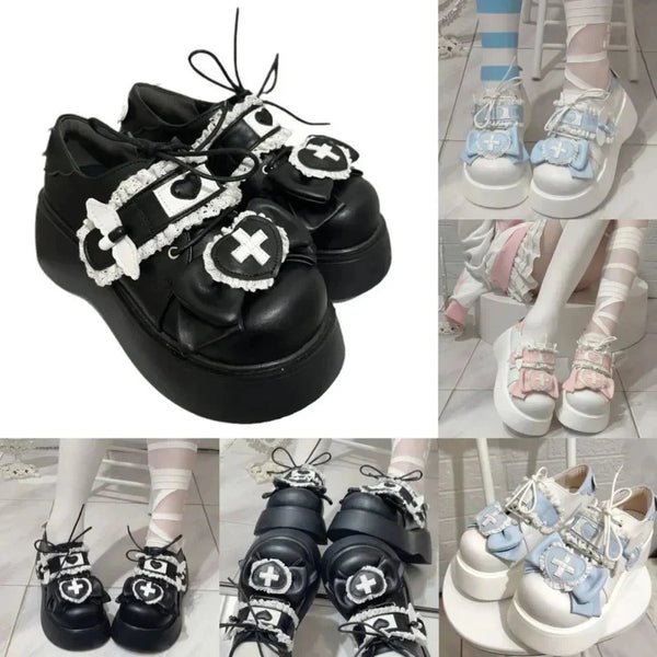 Y2K Lolita Platform Mary Jane Shoes