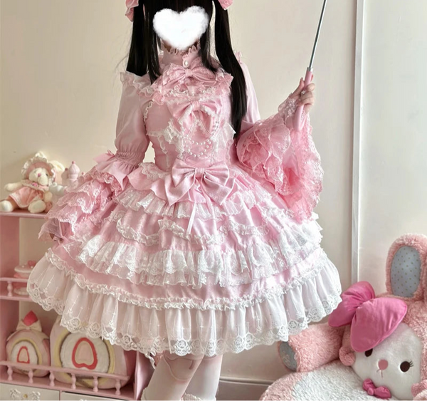 Victorian Princess Lace Ruffle Lolita Dress