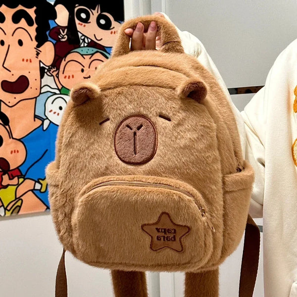 Capybara Plush Backpack