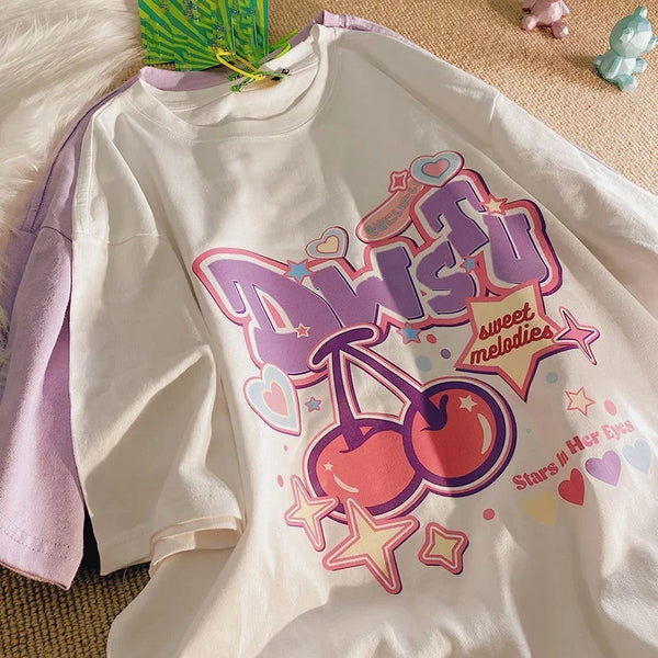 Cherry Oversized T Shirt