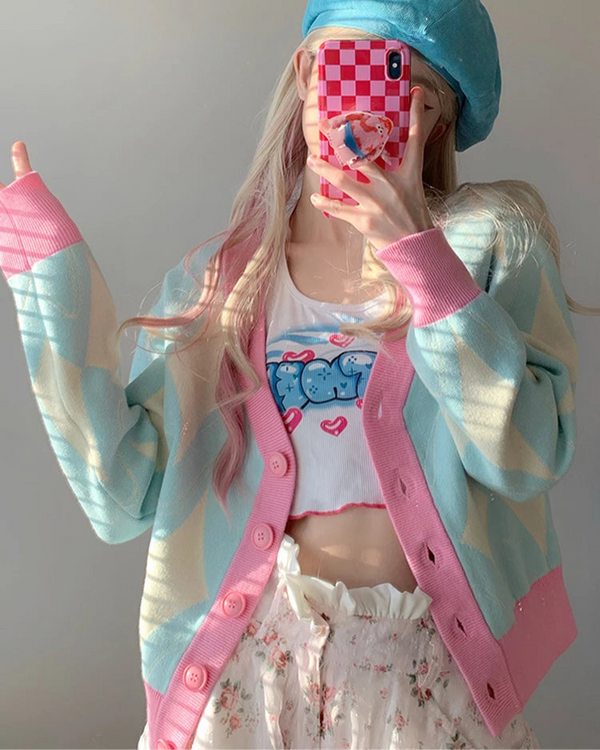 Pastel Dreamy Knit Cardigan