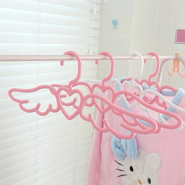 Pink Winged Heart Shaped Hangers