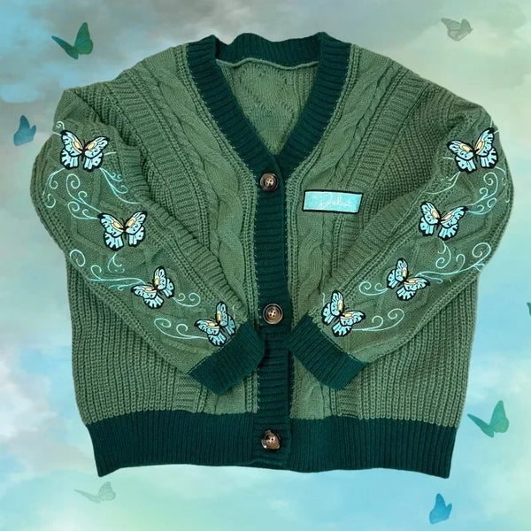 Enchanted Butterfly Knitted Cardigan