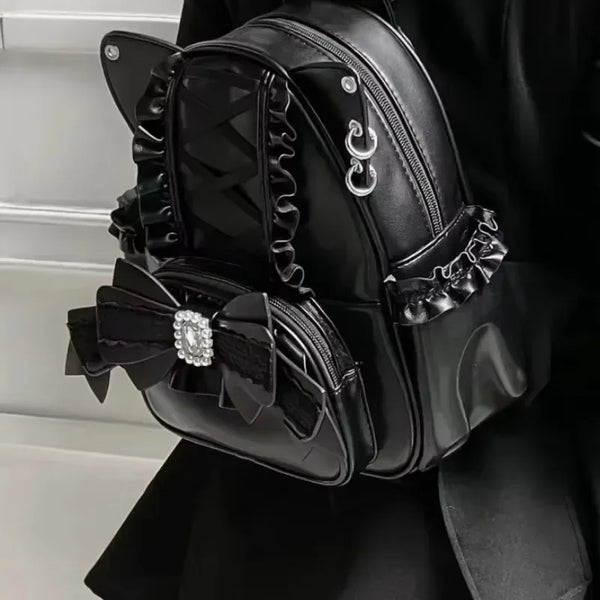 Kawaii Ita Backpack Lace Cat Ear School Bag