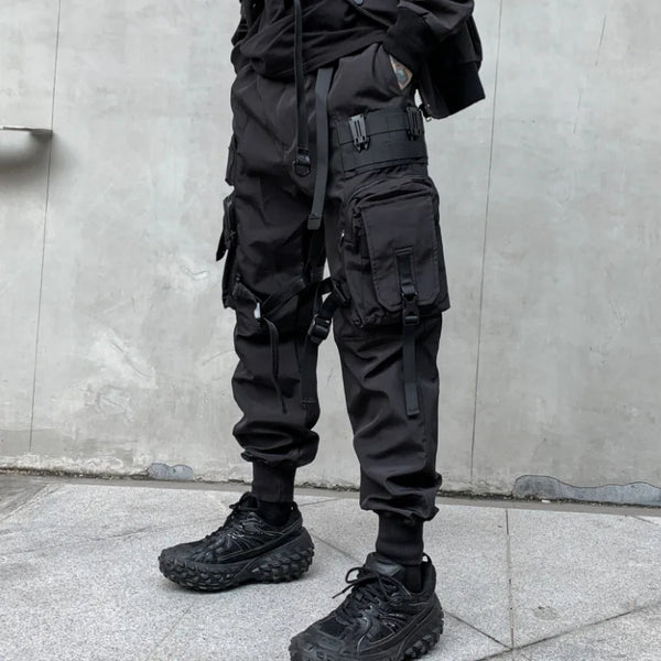 Black Techwear Cargo Pants